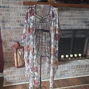 Floral Sheer Kimono